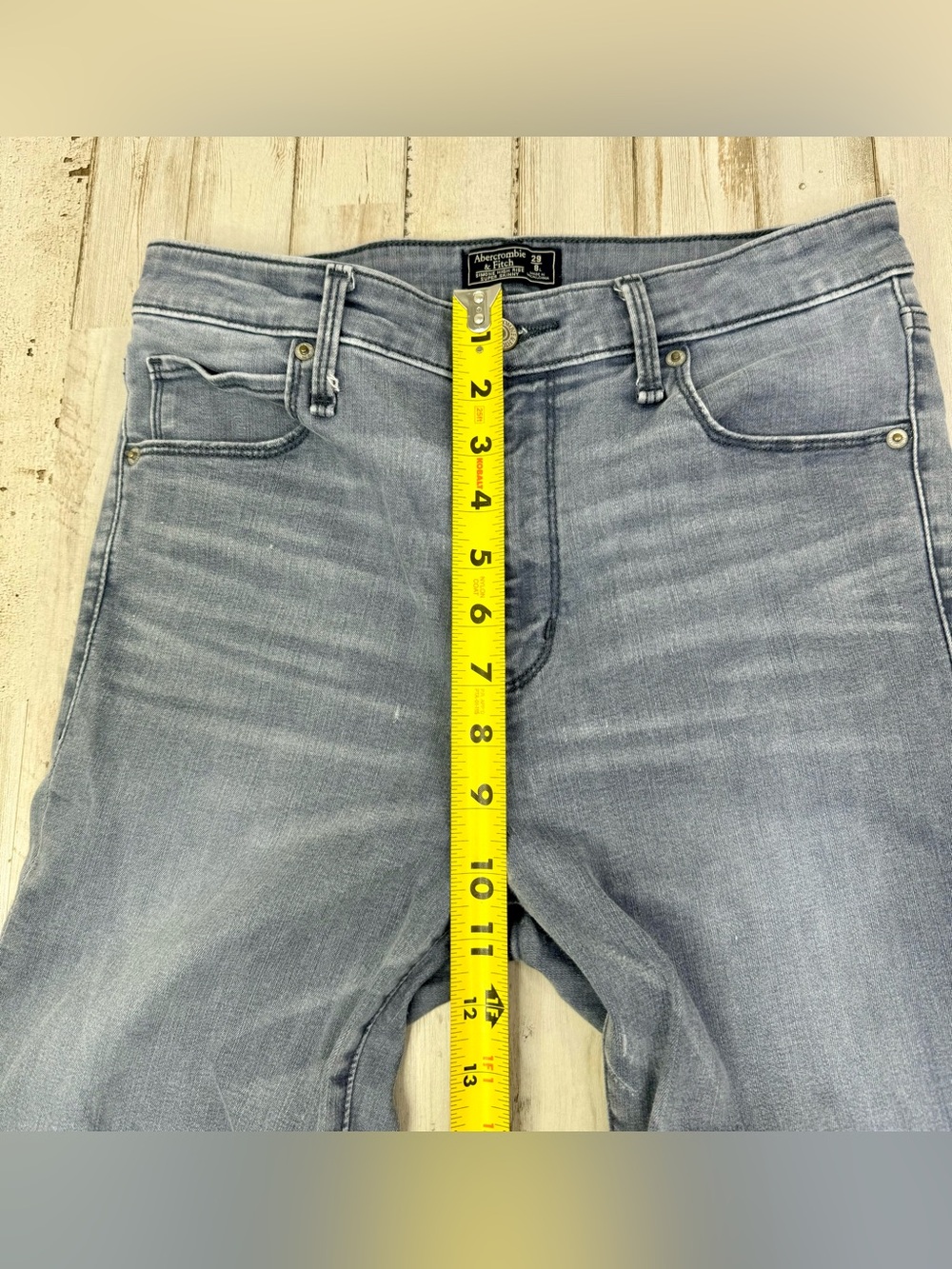 Abercrombie & Fitch Gray Jeans 29/8L (29x28) Simone High Rise Super Skinny - Picture 7 of 12